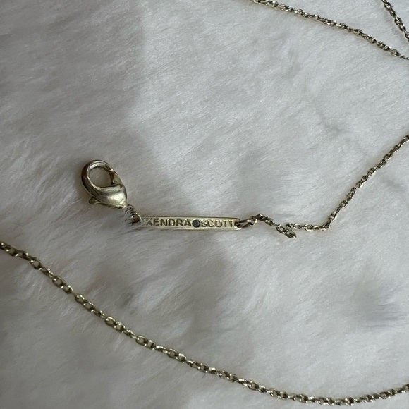 Grayson Gold Pendant Necklace in White Crystal - Picture 4 of 4